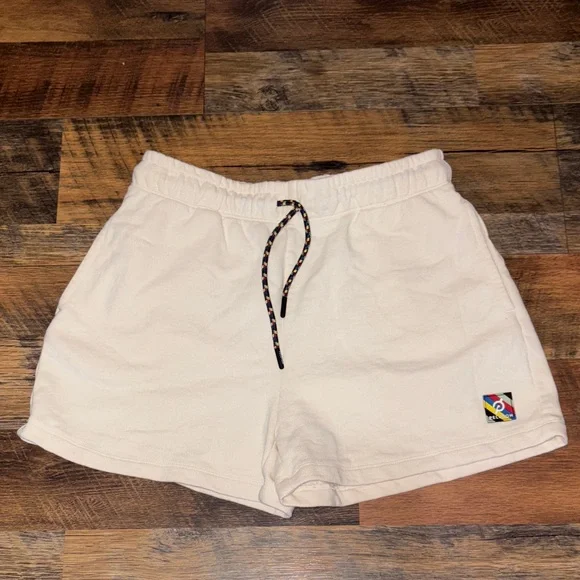 Peloton Cream Athletic Shorts - Picture 1 of 3